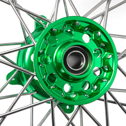 For Kawasaki KX125 06-13 / KX250 06-13 19-20 / KX250F KX450F 06-18 21” 17” Front 17” 18” 19” Rear Supermoto Spoked Wheel Set