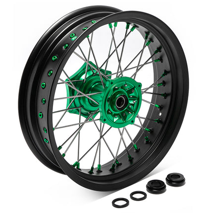 For Kawasaki KX125 06-13 / KX250 06-13 19-20 / KX250F KX450F 06-18 21” 17” Front 17” 18” 19” Rear Supermoto Spoked Wheel Set