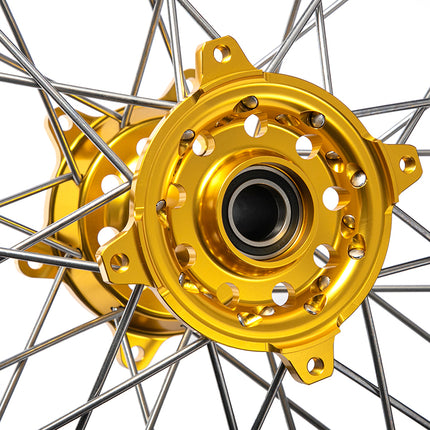 For Suzuki RMZ250 2007-2024 / RMZ450 2005-2024 21” 17” Front 17" 19” Rear Spoked Wheel Rim Hub Set