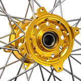 For Suzuki RMZ250 2007-2024 / RMZ450 2005-2024 21” 17” Front 17" 19” Rear Spoked Wheel Rim Hub Set