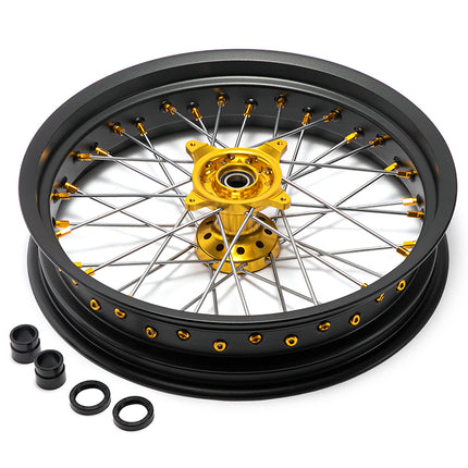 For Suzuki RMZ250 2007-2024 / RMZ450 2005-2024 21” 17” Front 17" 19” Rear Spoked Wheel Rim Hub Set