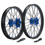 17" 21" Front 17" 18" Rear Spoked Wheel Rim Hub Set for Yamaha YZ250FX 2015-2025 / YZ450FX 2016-2025 / WR250F 2020-2025 / WR450F 2019-2025