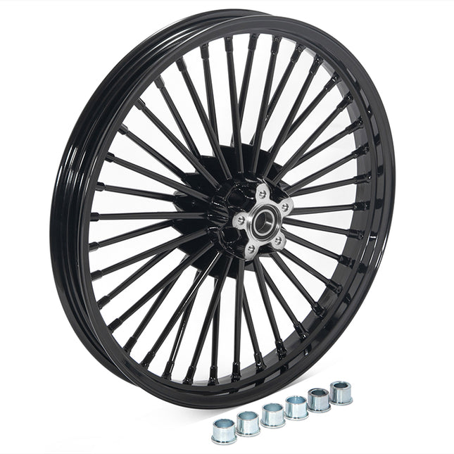 For Harley Davidson Softail Heritage / Fat Boy / Slim / Deuce / Deluxe 21×2.15 Aluminum Fat Spoke Front Wheel Rim