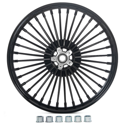 Front Rear Dual Disc Fat Spoke Wheels for Harley Softail Standard / Custom / Night Train / Springer 2000-2010