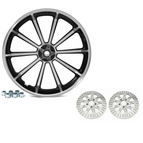 Wheel+2pcs Silver Rotors