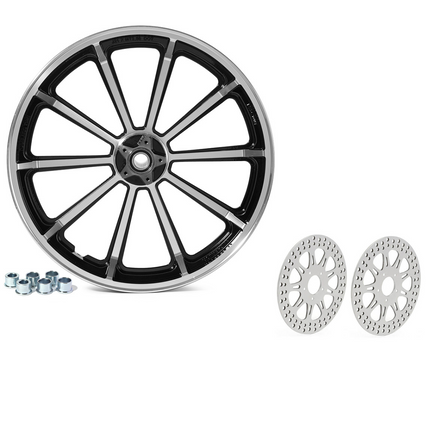 For Harley Davidson Touring 1984-2008 Electra Glide / Road King / Road Glide / Street Glide 21×3.5 Front Wheel Rim Hub Rotor Kits
