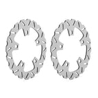 2pcs Wave Polish Front Rotors