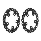 2pcs Wave Black Front Rotors