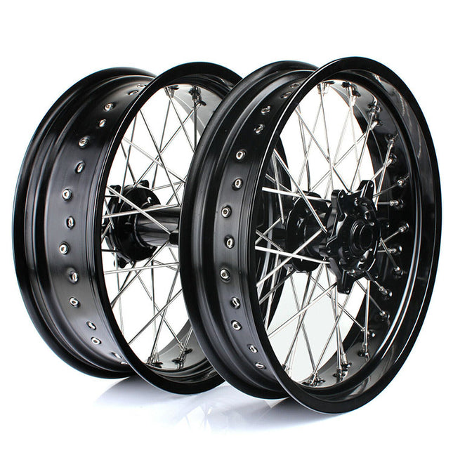 For Stark Varg Alpha 80HP / (Standard) 60HP All Aluminum Front Rear Spoke Wheel Rim Hub Set