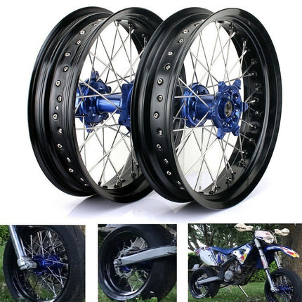 For Stark Varg Alpha 80HP / (Standard) 60HP All Aluminum Front Rear Spoke Wheel Rim Hub Set
