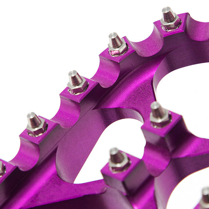 For Kawasaki KLX400R 2003-2004 / Suzuki RM125 RM250 1991-2002 / RMX250 1989-1996 Foot Pegs Footpegs Footrest Pedals