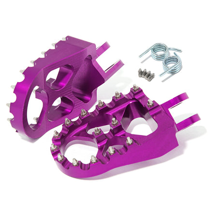 For Kawasaki KLX400R 2003-2004 / Suzuki RM125 RM250 1991-2002 / RMX250 1989-1996 Foot Pegs Footpegs Footrest Pedals