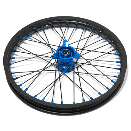 For Suzuki RM80 1990-2001 / RM85 2002-2024 / Yamaha YZ-80 YZ80 1990-2001 / YZ-85 YZ85 2002-2026 Front & Rear Spoked Wheel Rim Hub Set