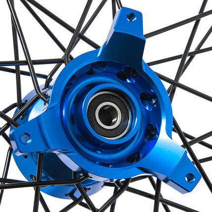 For Suzuki RM80 1990-2001 / RM85 2002-2024 / Yamaha YZ-80 YZ80 1990-2001 / YZ-85 YZ85 2002-2026 Front & Rear Spoked Wheel Rim Hub Set