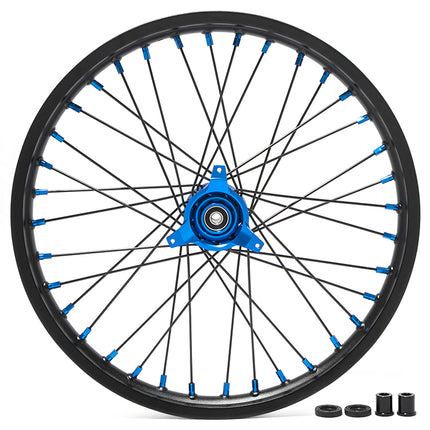 For Suzuki RM80 1990-2001 / RM85 2002-2024 / Yamaha YZ-80 YZ80 1990-2001 / YZ-85 YZ85 2002-2026 Front & Rear Spoked Wheel Rim Hub Set