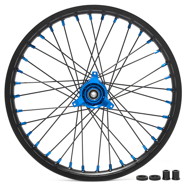 For Suzuki RM80 1990-2001 / RM85 2002-2024 / Yamaha YZ-80 YZ80 1990-2001 / YZ-85 YZ85 2002-2026 Front & Rear Spoked Wheel Rim Hub Set