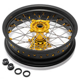 For Suzuki RMZ250 2007-2024 / RMZ450 2005-2024 21” 17” Front 17" 19” Rear Spoked Wheel Rim Hub Set