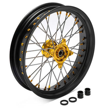For Suzuki RMZ250 2007-2024 / RMZ450 2005-2024 21” 17” Front 17" 19” Rear Spoked Wheel Rim Hub Set