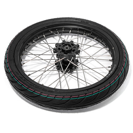 For Talaria MX5 Pro Supermoto 17" Front Rear Wheel Rims Hubs Tires Set