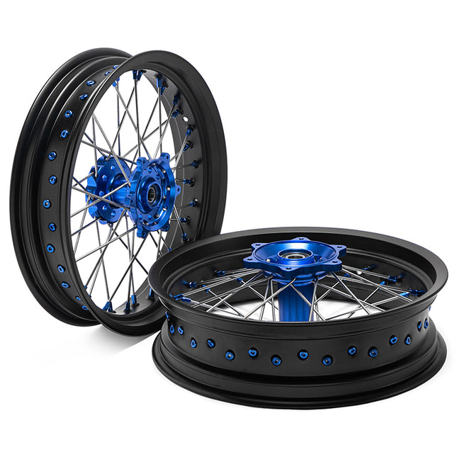 Front & Rear Spoked Wheel Rim Hub Set for Yamaha YZF 250 / YZF 450 2002-2013