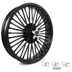 Front & Rear Fat Spoke Wheels Dual Disc for Harley Dyna / Touring / Softail