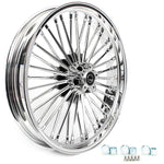 Front Rear Dual Disc Fat Spoke Wheels for Harley Softail Standard / Custom / Night Train / Springer 2000-2010