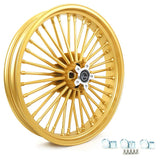 Front Rear Dual Disc Fat Spoke Wheels for Harley Softail Standard / Custom / Night Train / Springer 2000-2010