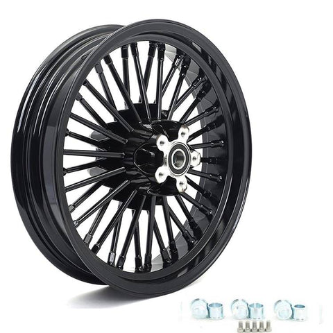 Front Rear Dual Disc Fat Spoke Wheels for Harley Softail Fat Boy / Springer Classic / Deluxe / Heritage 2000-2020