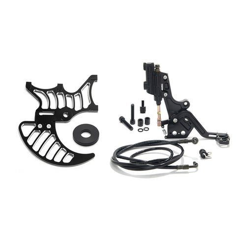 For Talaria Sting MX3 / R MX4 Mineral Oil Hydraulic Rear Foot Brake Kit & Dual Caliper bracket