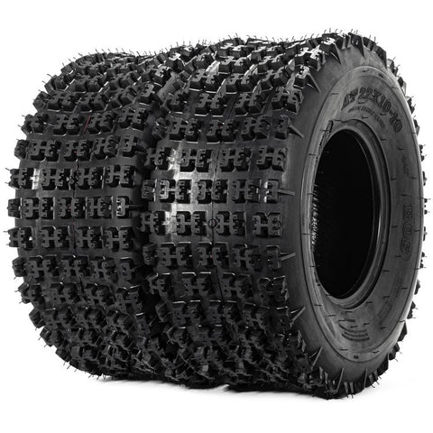 Set 2 22x10-10 Universal 6 Ply ATV / UTV All-Terrain Mud Tires