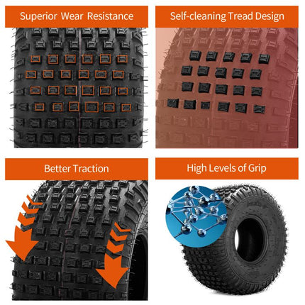 2pcs 22x11-8 6Ply ATV / UTV All Terrain Mud Tires