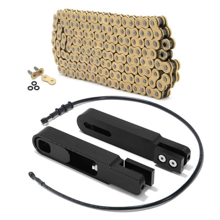 For KTM 200 Duke 2020-2022 / 390 Duke 2015-2022 6.5-9 Inch Swingarm Extensions Brake Line Chain Remover Kit