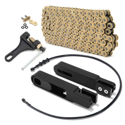 For KTM 200 Duke 2020-2022 / 390 Duke 2015-2022 6.5-9 Inch Swingarm Extensions Brake Line Chain Remover Kit