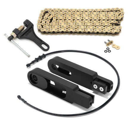 For Kawasaki Z1000 2007 6-9 Inch Swingarm Extensions Brake Line Chain Remover Kit