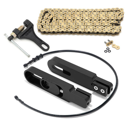 For Kawasaki Z900 2020-2024 6-9 Inch Swingarm Extensions Brake Line Chain Remover Kit