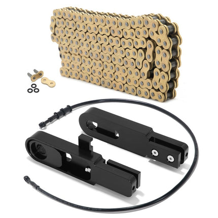 For Suzuki GSXR1000 2009-2016 6-9 Inch Swingarm Extensions Brake Line Chain Remover Kit