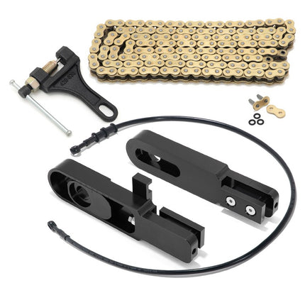 For Suzuki GSXR600 / GSXR750 2006-2009 6-9 Inch Swingarm Extensions Brake Line Chain Remover Kit