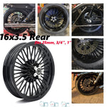 Front Rear Fat Spoke Wheels for Harley Sportster Iron XL883N XL1200N 2000-2023