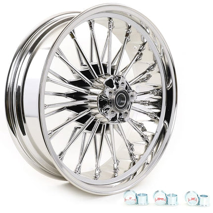 Front Rear Dual Disc Fat Spoke Wheels for Harley Softail Deuce / Slim / Breakout / Rocker 2000-2020