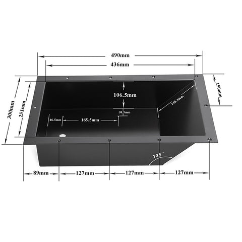 Recessed Trolling Motor Foot Pedal Pan for MINN KOTA Replaces 100RTMP Universal Fitment