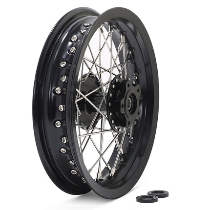 For Sur-Ron Light Bee X S / Segway X160 X260 / 79Bike Falcon M / E Ride Pro-SS 2.0 Supermoto 12*2.15 Front Rear Spoke Wheel Set