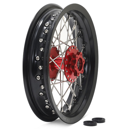 For Sur-Ron Light Bee X S / Segway X160 X260 / 79Bike Falcon M / E Ride Pro-SS 2.0 Supermoto 12*2.15 Front Rear Spoke Wheel Set