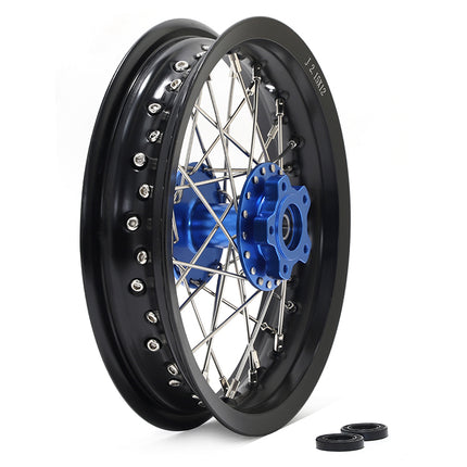 For Sur-Ron Light Bee X S / Segway X160 X260 / 79Bike Falcon M / E Ride Pro-SS 2.0 Supermoto 12*2.15 Front Rear Spoke Wheel Set