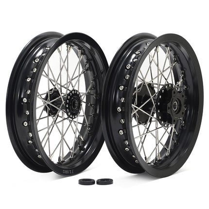 For Talaria Sting / Talaria Sting MX3 / Talaria Sting R MX4 / Talaria XXX Supermoto 12x2.15 Front Rear Spoke Wheel Hub Set
