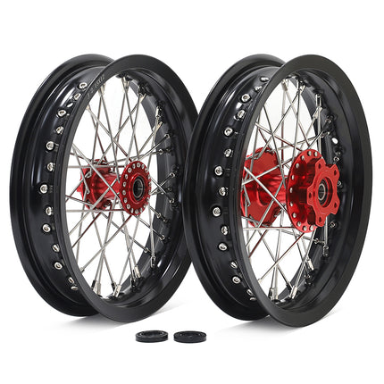 For Talaria Sting / Talaria Sting MX3 / Talaria Sting R MX4 / Talaria XXX Supermoto 12x2.15 Front Rear Spoke Wheel Hub Set