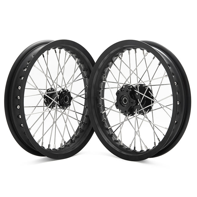 14*2.15 Front & Rear Spoke Wheel Set for Sur-Ron Light Bee X / S / Segway X160 X260 / 79Bike Falcon M / E Ride Pro-SS 2.0