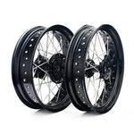 17" Aluminum Front Rear Spoke Wheel Set for Suzuki DRZ400 DRZ400S DRZ400E DRZ400SM 2000-2024