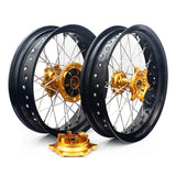 17" Aluminum Front Rear Spoke Wheel Set for Suzuki DRZ400 DRZ400S DRZ400E DRZ400SM 2000-2024