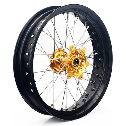 17" Aluminum Front Rear Spoke Wheel Set for Suzuki DRZ400 DRZ400E DRZ400SM 2000-2024
