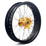 17" Aluminum Front Rear Spoke Wheel Set for Suzuki DRZ400 DRZ400S DRZ400E DRZ400SM 2000-2024